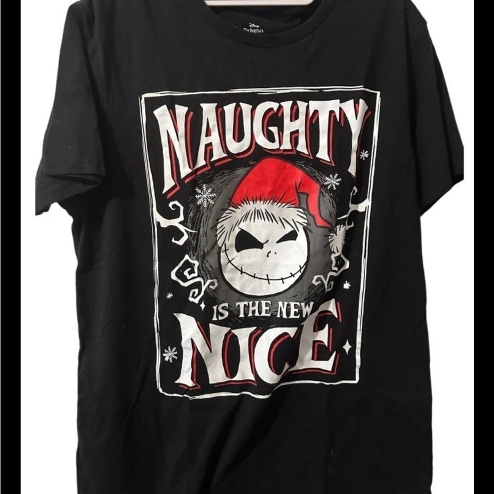 Tim Burtons Christmas Naughty Is The New Nice Medium Tee Shirt Size Medium